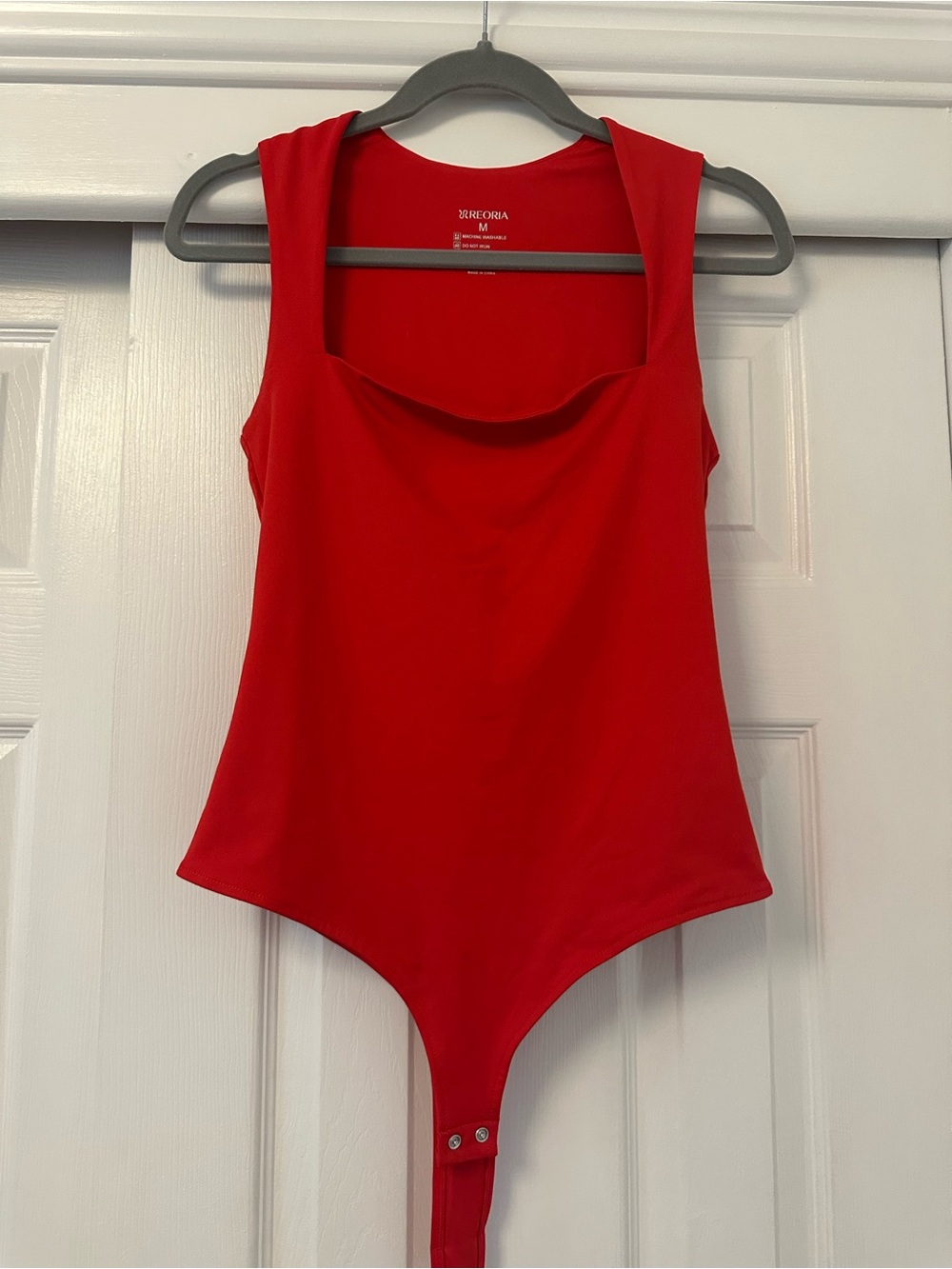 Red Sleeveless Bodysuit